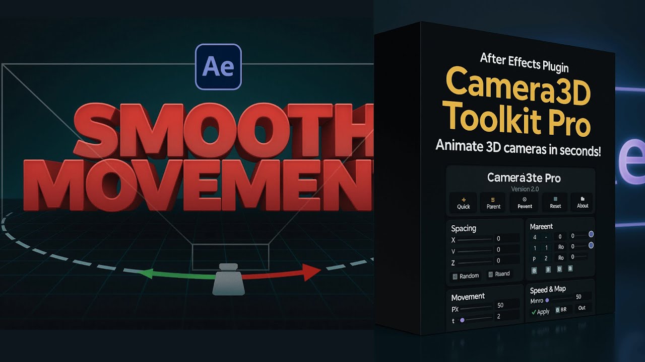 10x faster camera animations in AE – One click is all it takes.