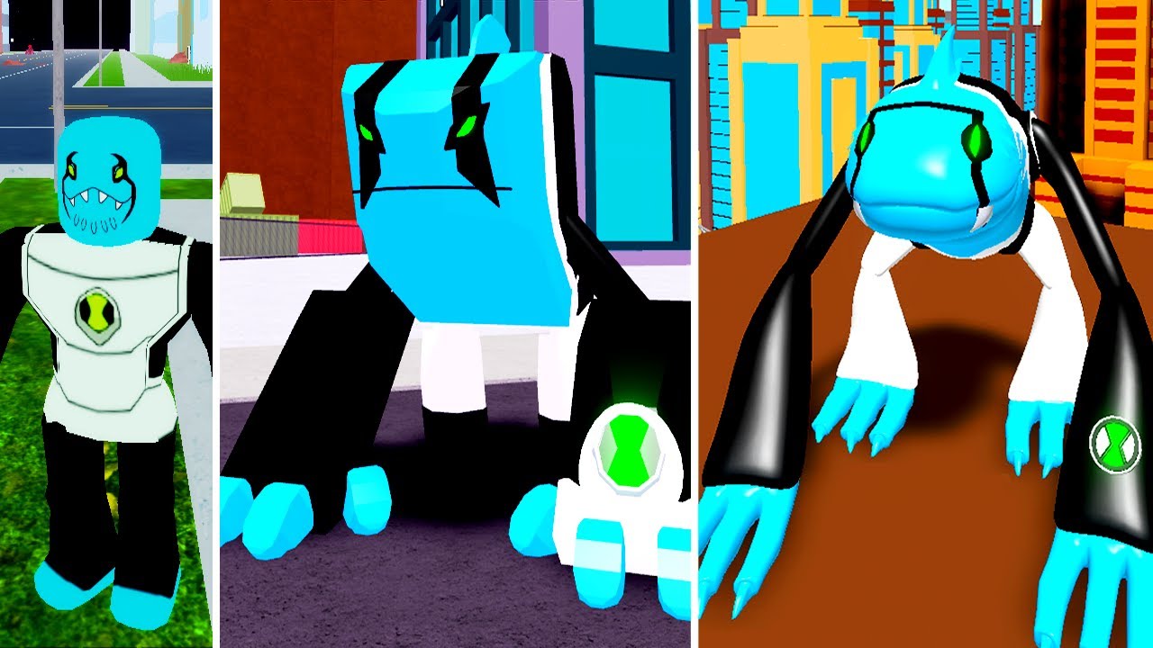 EVOLUÇÃO DO IGUANA ÁRTICA NO BEN 10 - ROBLOX ! (Evolution Arctiguana)