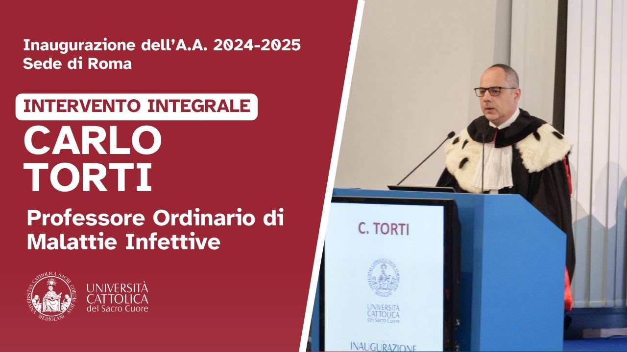 Inaugurazione dell'A.A. 2024-2025, Sede di Roma - Carlo Torti, intervento integrale