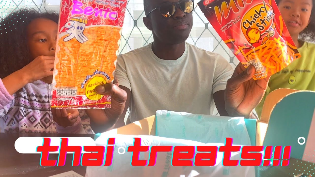 Trying Thai treats for the first time!!(HILARIOUS)