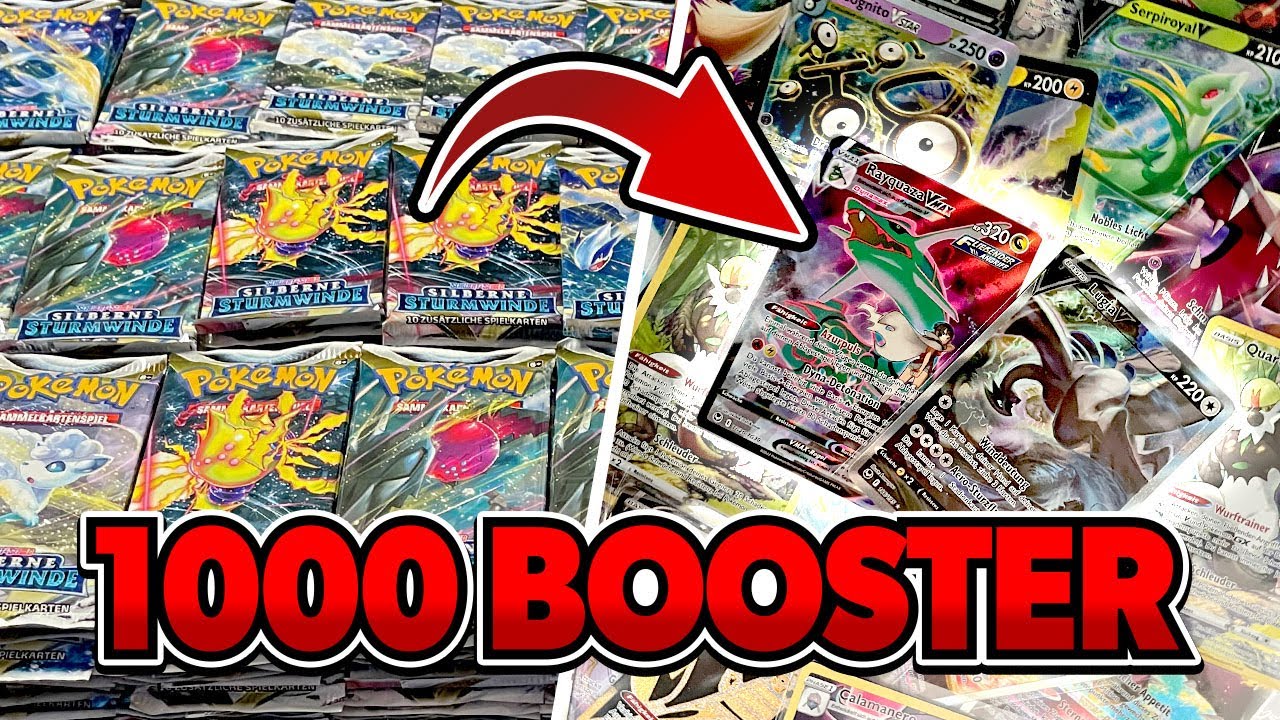 Was zieht man aus 1000 SILBERNE STURMWINDE Pokémon Booster?