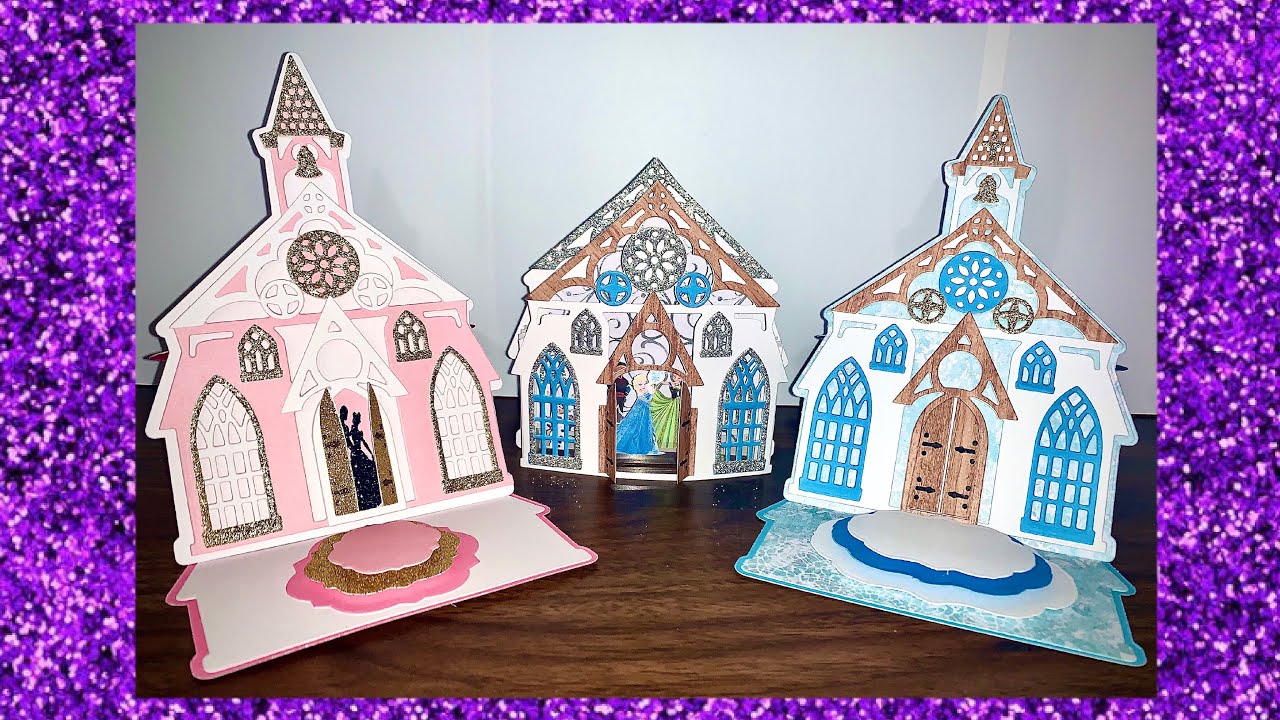 Church Easel Card die From Anna Griffin, Tutorial and Review Multi Use and Giveaway Results.