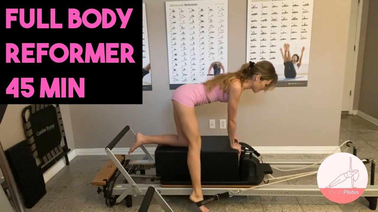 Full body pilates Reformer workout 45 min (Core and Glutes)