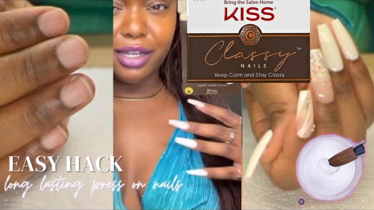 How to Press On Nails with Acrylic as Glue
