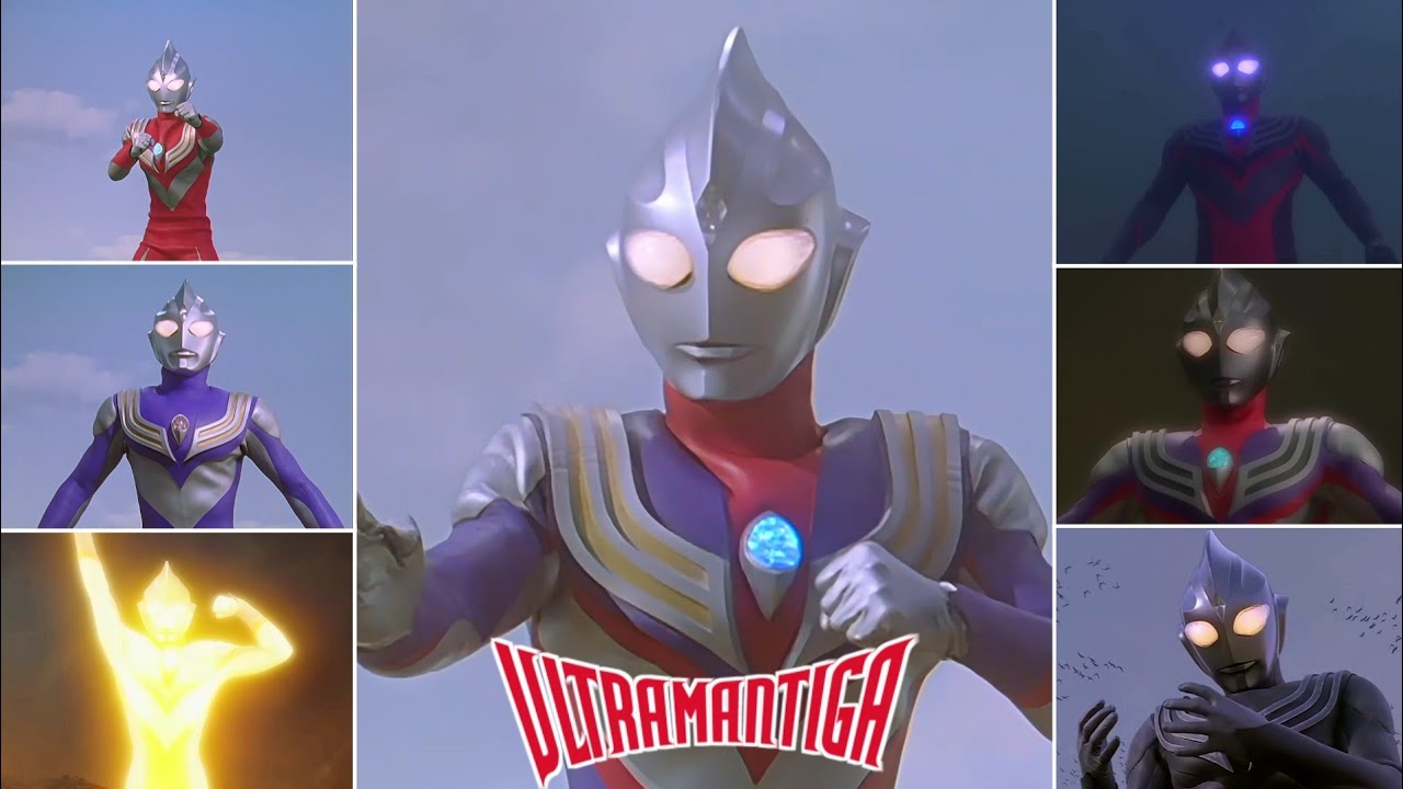 Ultraman Tiga (1996): Henshin All Forms & Others