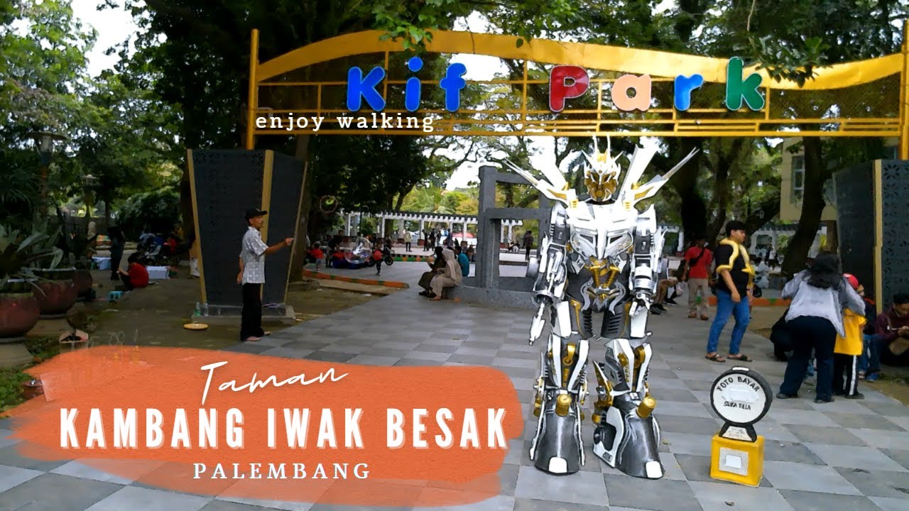 Berkeliling Di Taman Kambang Iwak Besak Kota Palembang | Enjoy Walking