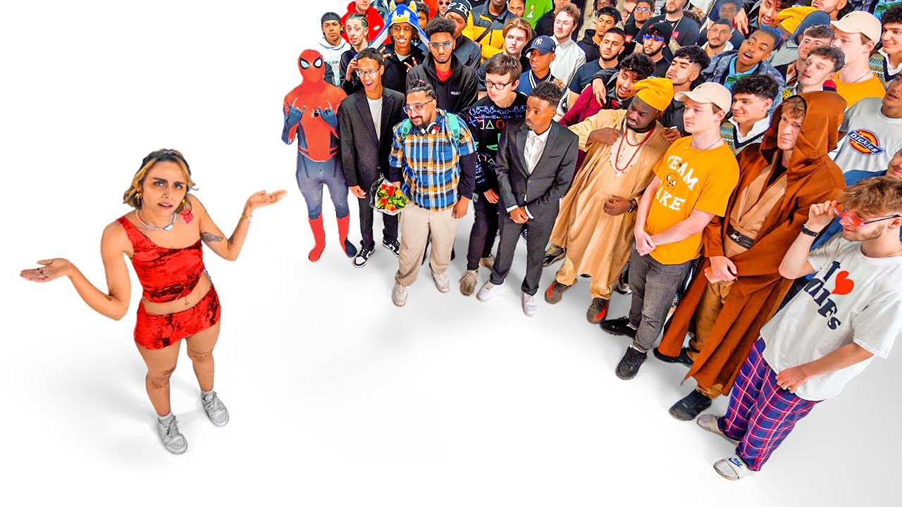 100 VIRGINS VS 1 SUPER MODEL