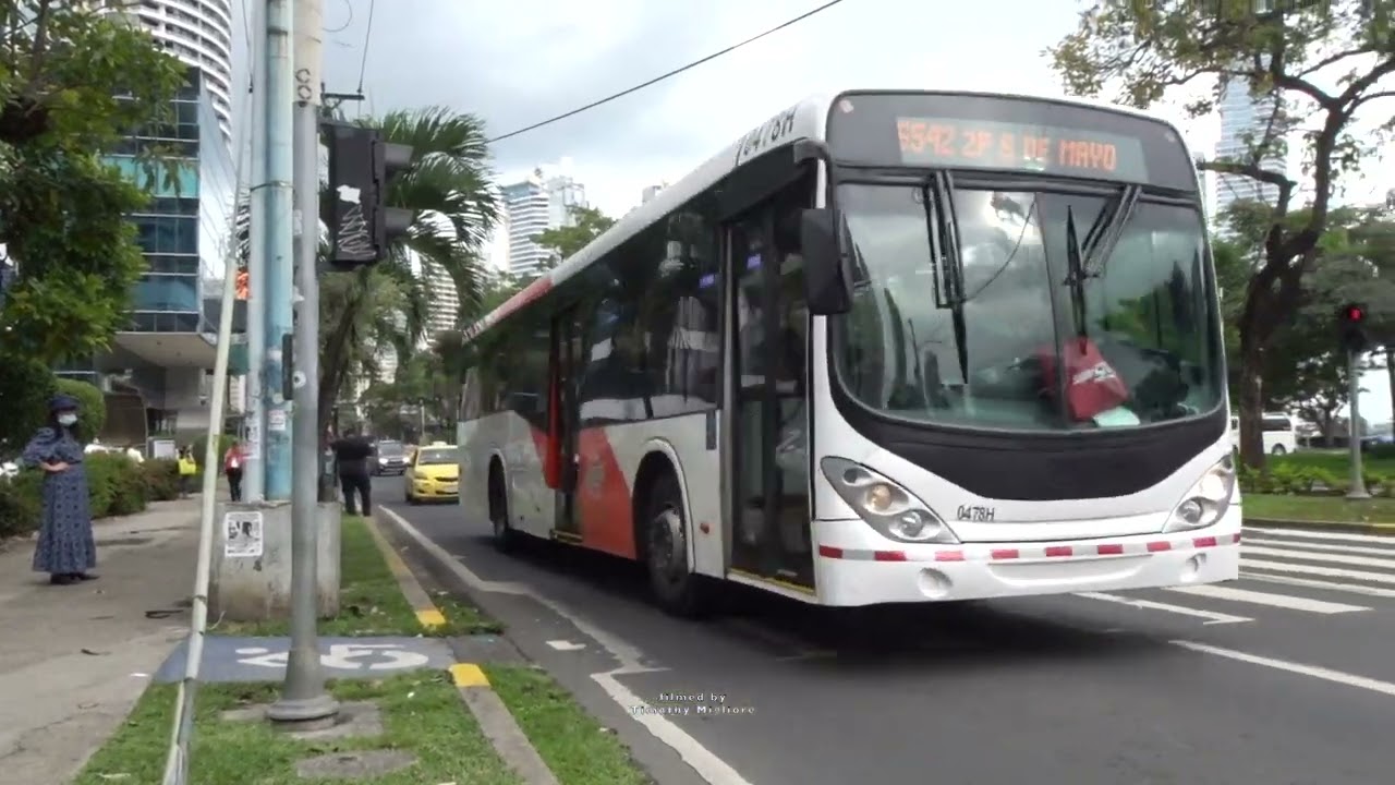 Buses in Panama City, Panama 2021