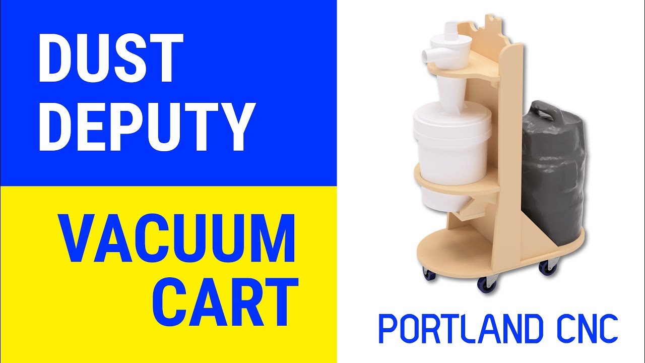 Dust Deputy CNC Machined Vacuum Cart - Made in Fusion 360