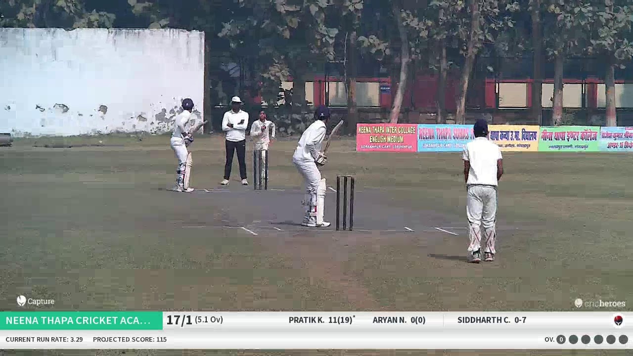 Neena Thapa Cricket Academy vs Lakshya Cricket Academy live cricket match | 07-Feb-26 11:30 AM 35 l