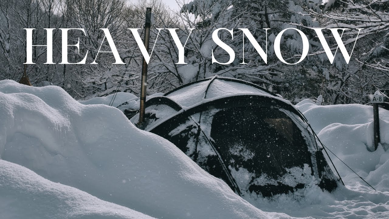 【雪中キャンプ】銀世界で薪ストーブ/BLACK DRAGONS450proTC/snowcamping/TARUHOLIC/みぼろ湖畔/winter nature/cinematic