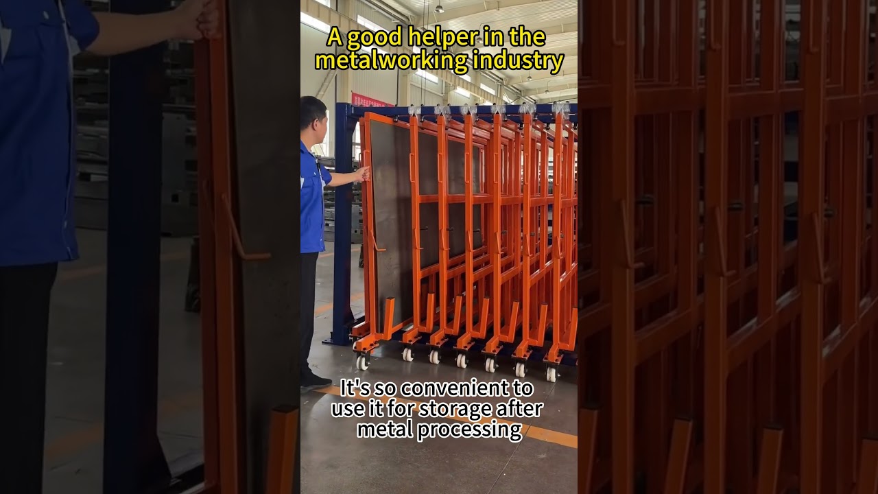 Vertical Roll Out Sheet Racks    #machine #storageequipment #manufacturing#pipestorage