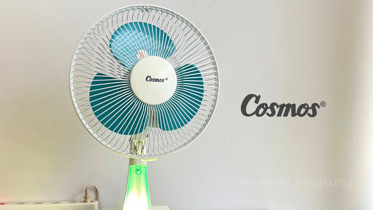 New Old Stock Cosmos 9&rdquo; Desk Fan with Night Lamp | Kipas Angin Meja