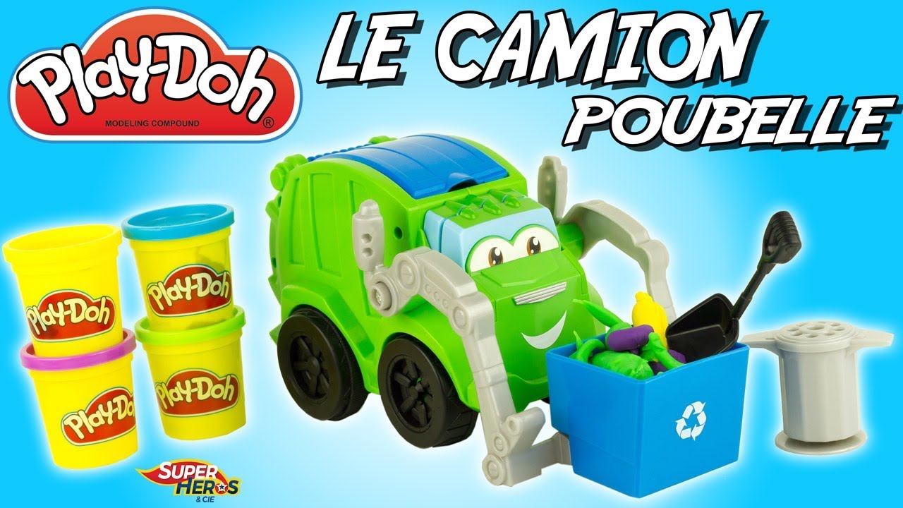 Rowdy The Garbage Truck Play-Doh Diggin Rigs Trash Tossin Toy Обзор Playset Kids