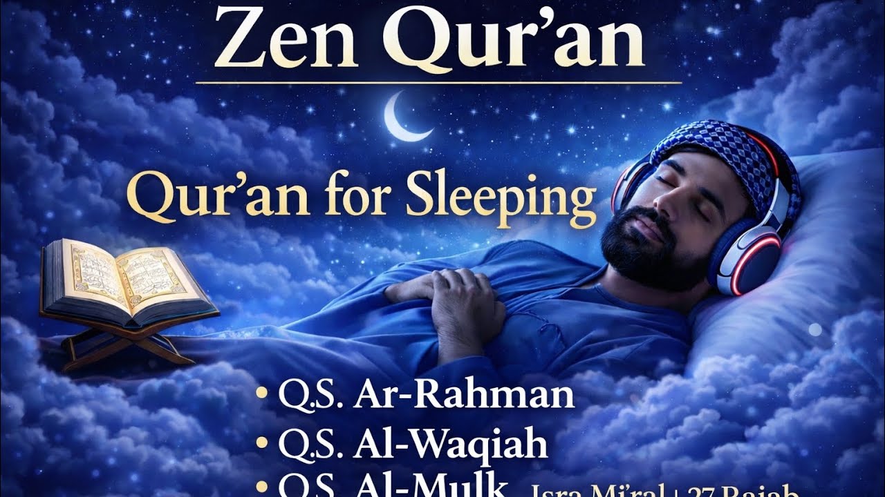 Qur’an for Sleeping 🌙| Peaceful Qur’an Recitation for Deep Sleep Surah Ar-Rahman, Al-Waqiah, Al-Mulk