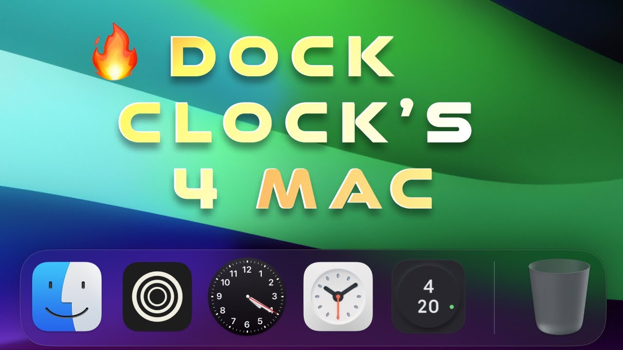 Best Dock Clock Apps for Mac | Customizing Your Mac Dock