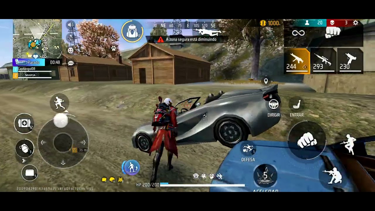 Jogando free fire 
