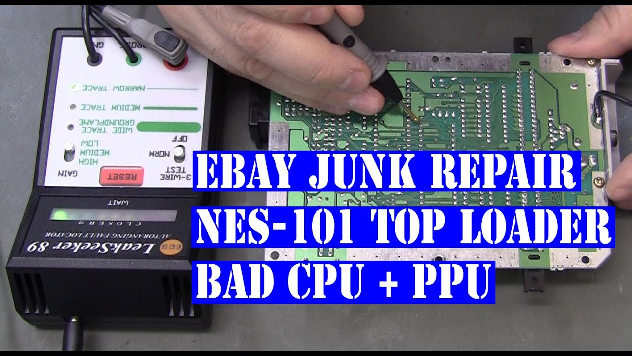 eBay junk lot - NES-101 top loader bad cpu and ppu