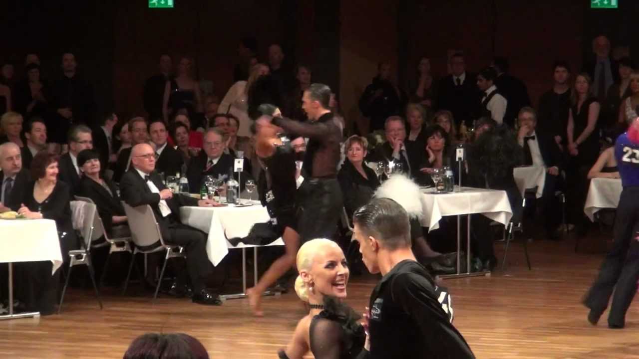 Pavel Zvychaynyy - Marina Sergeeva. DM Latein 2012. Samba 1/2