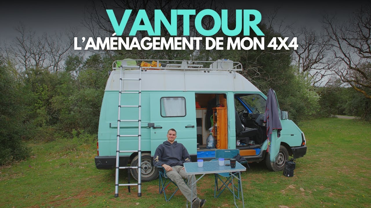 VANTOUR - L'aménagement de mon  VAN 4x4 Renault Trafic - Vivre En Van 4x4 (Ep9)