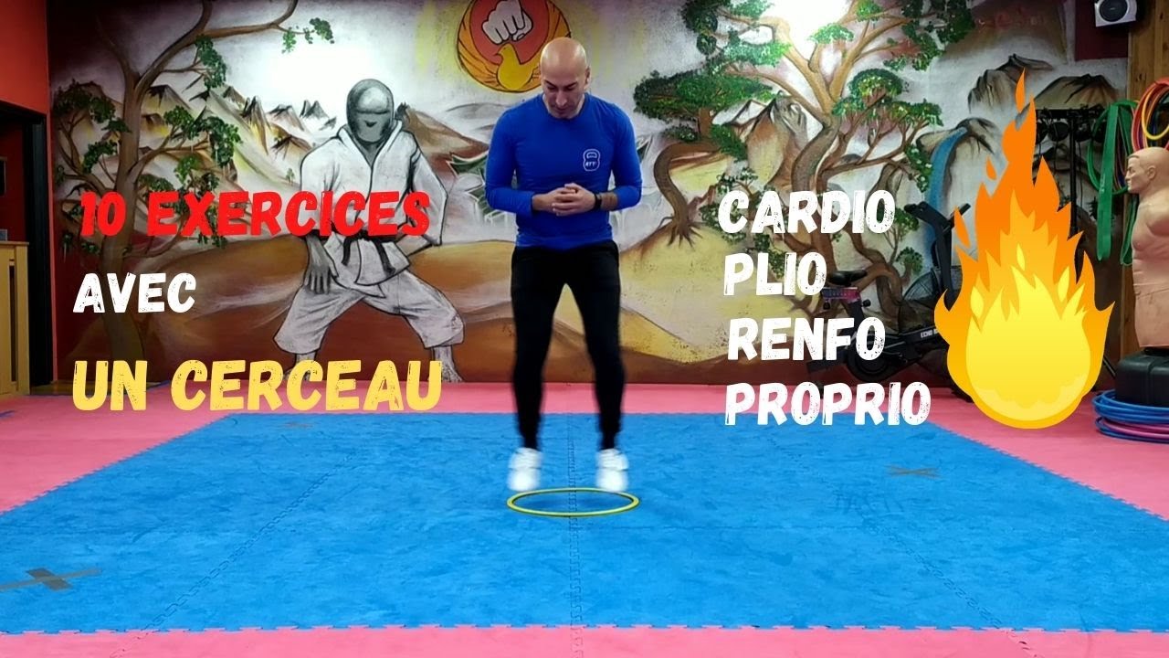 10 EXERCICES AVEC UN CERCEAU (PLIO, CARDIO, PROPRIO, RENFO)🔥🔥🔥