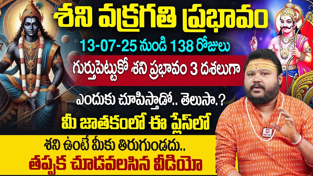 Murlidher Sharma : Shani Vakra Sancharam 2025 | Shani Vakragathi 2025 | Saturn Retrogate Effect
