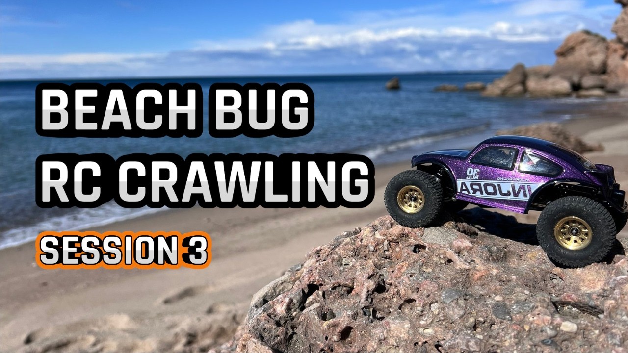 Beach Bug RC Crawling | Relaxing Micro Crawler Rock Session