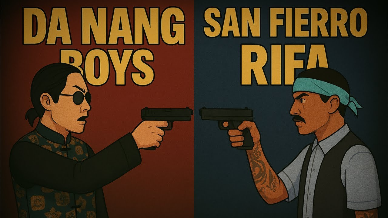 A ASCENSÃO E A QUEDA DOS SAN FIERRO RIFA E DOS DA NANG BOYS DO GTA SA!!