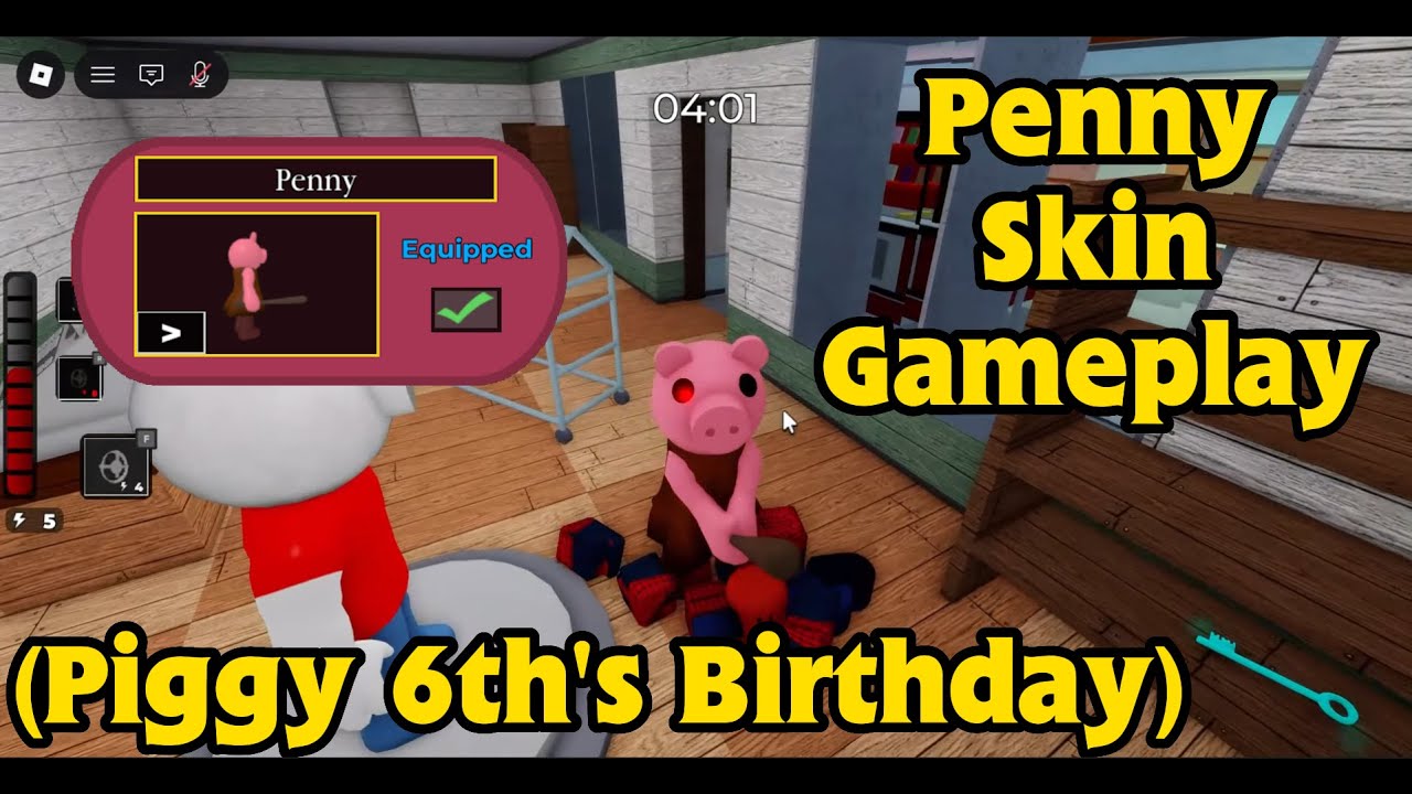 Penny Skin Gameplay - Piggy (I ENCOUNTERED A SPEED HACKER)