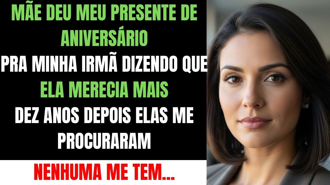 No Meu Aniversário, Minha Mãe Deu o Presente Pra Minha Irmã — Dizendo 