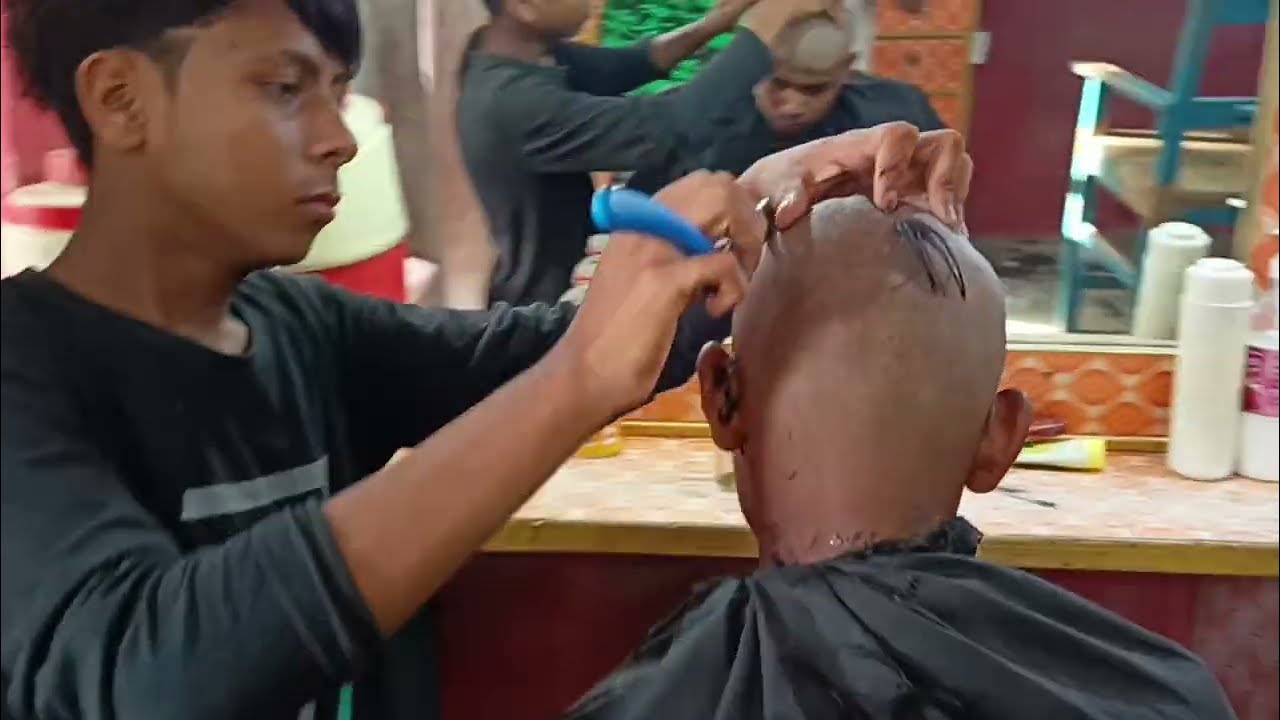 the Indian headshave series 10 /takla/dream takla look / hair growth 💹/toturial video/ Abdulla salon