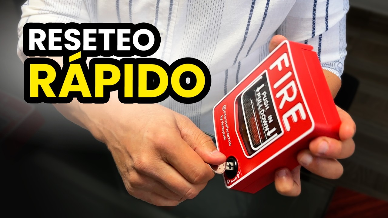 Cómo RESTABLECER una estación manual contra incendios