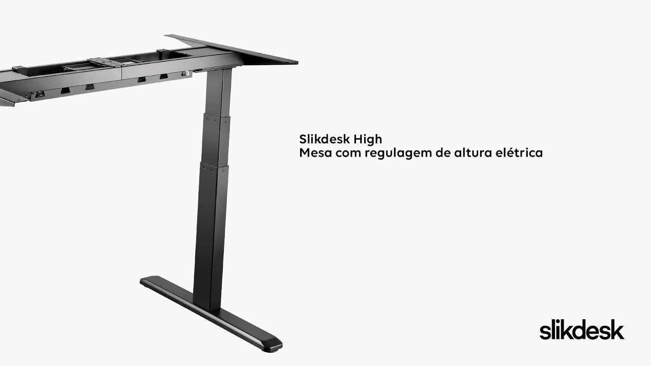 Mesa com regulagem de altura elétrica SlikDesk High - Video de montagem