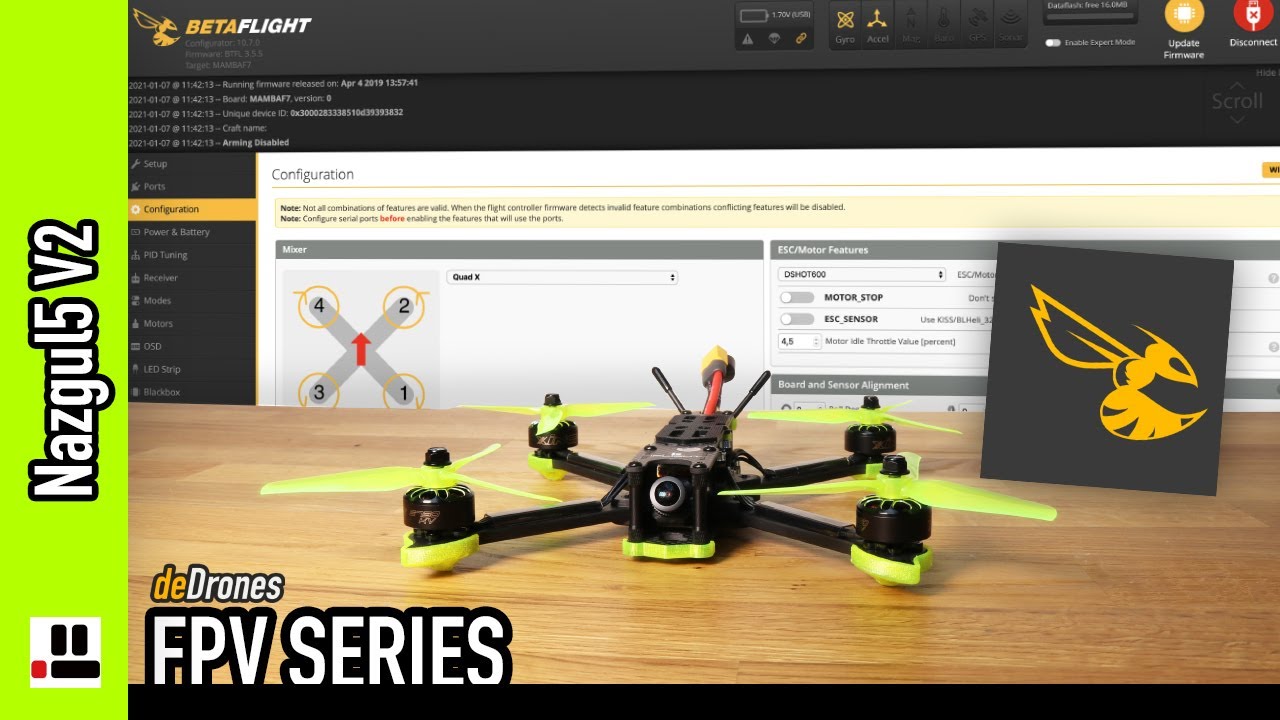 TUTORIAL BETAFLIGHT ESPAÑOL 2021 - Drones FPV - Nazgul5 V2