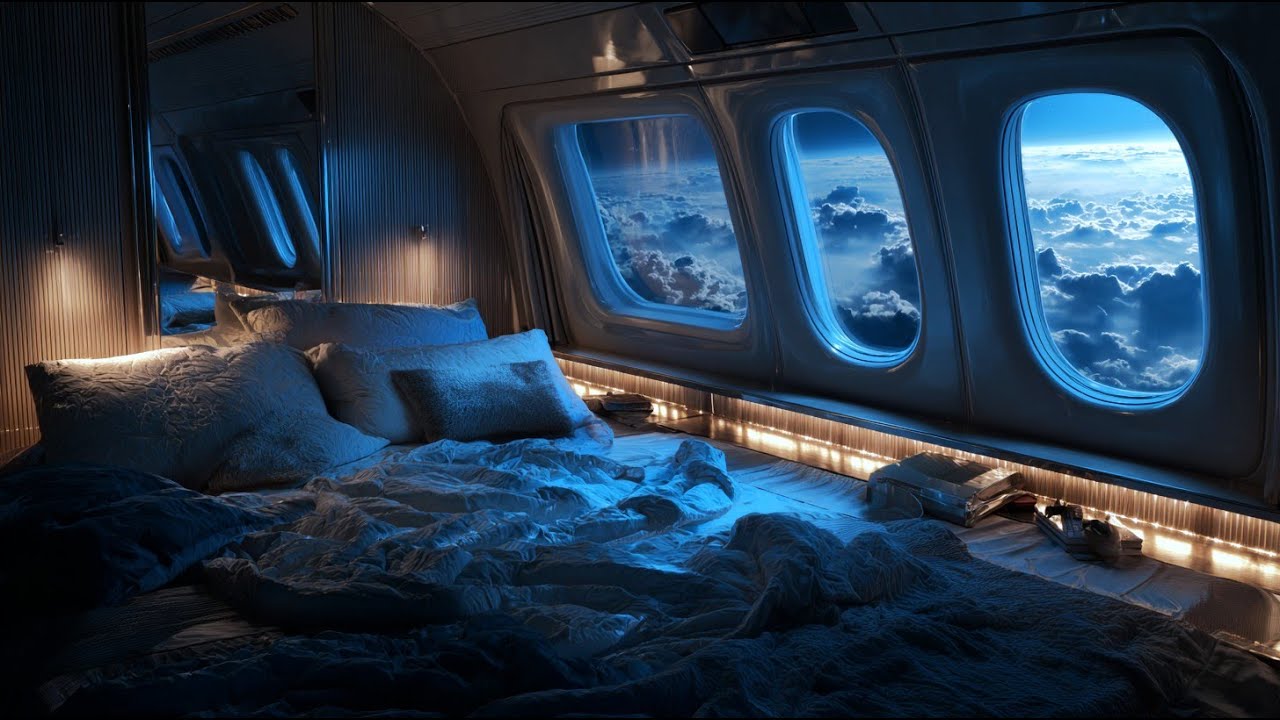 Спи, как будто летаешь | Звук в салоне самолета ASMR для глубокого отдыха