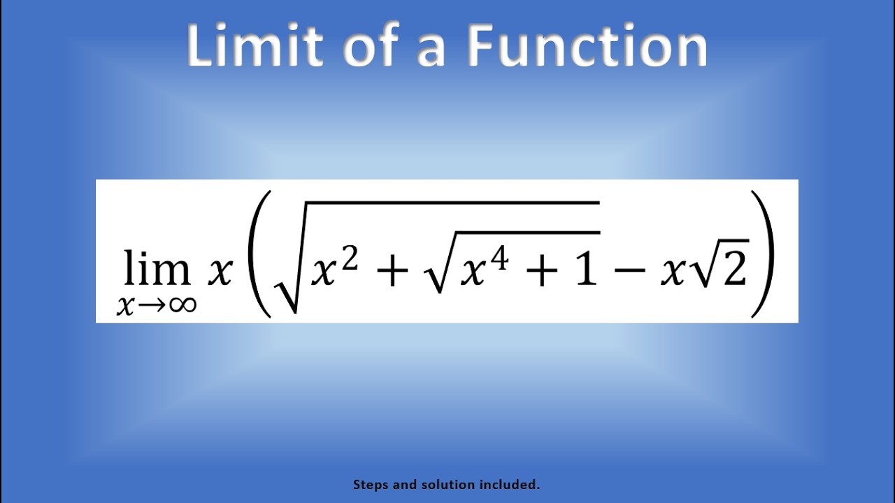 Limit of a Function 087