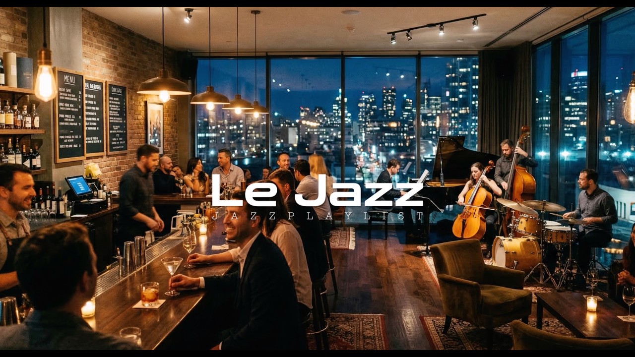 New York Modern Jazz 🎷 Sophisticated Upbeat BGM for Energy & Focus