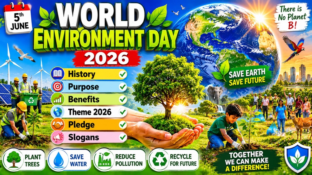 World Environment Day 2026 | History, Purpose, Benefits, Theme, Pledge & Slogans | HSE STUDY GUIDE