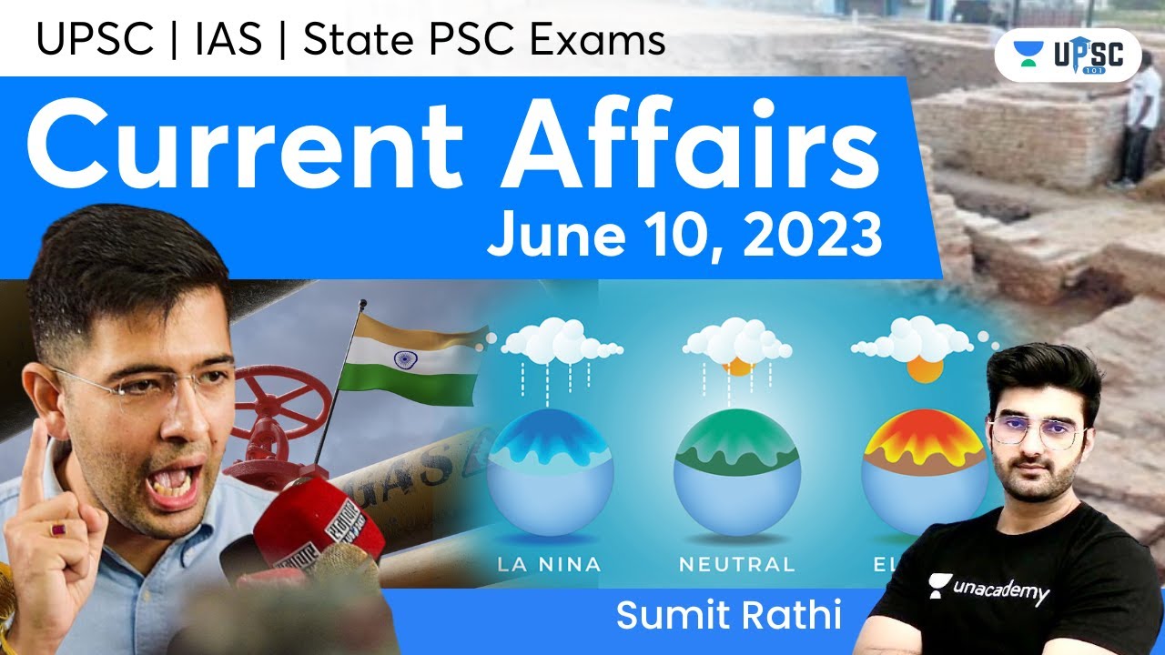 Daily Current Affairs In Hindi By Sumit Rathi | 10th June 2023 | The Hindu, PIB for IAS