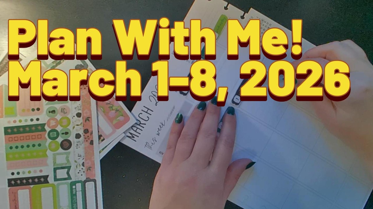 ✨ Plan With Me | March 1-8, 2026 | Kit 12,252✨
