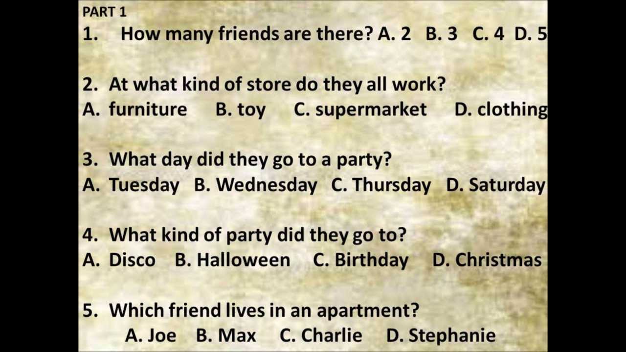 ESL Listening Comprehension for Upper Beginners, PARTY, by Damien Zellers