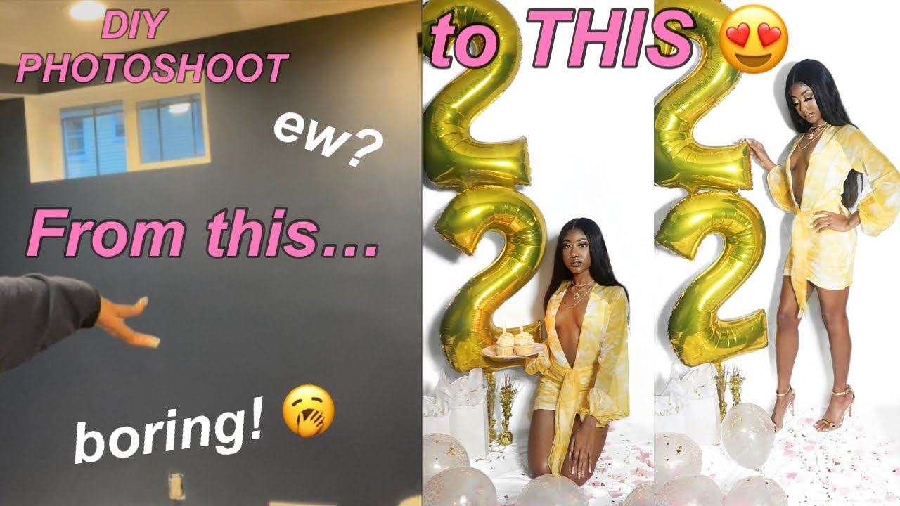 DIY Birthday Photoshoot at HOME! | Last Minute Photoshoot and came out 😍 | Ty.Ahmara♡