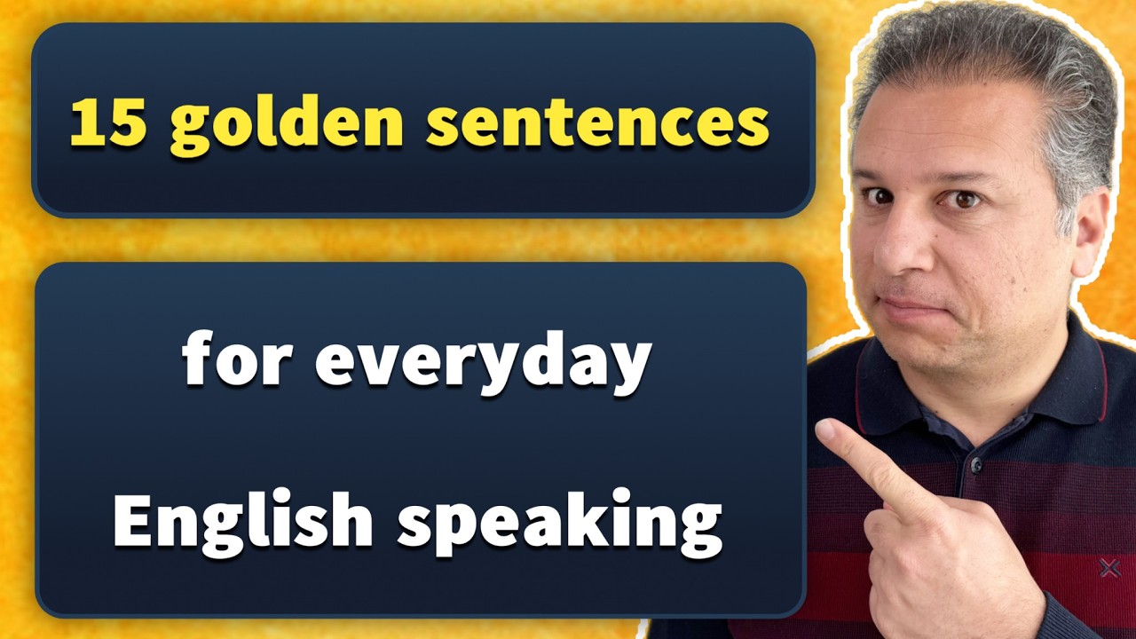 You want to speak English faster in different situations? These sentences can help.