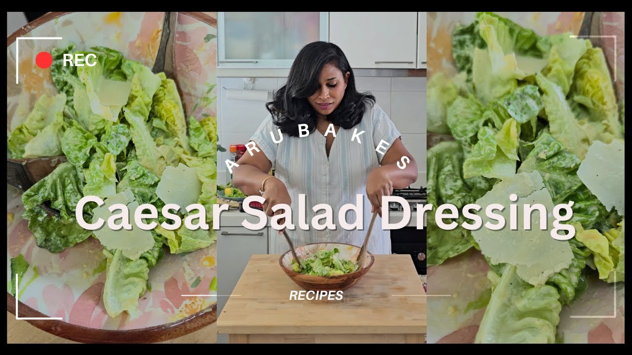 Homemade Caesar Salad Dressing l Arubakes