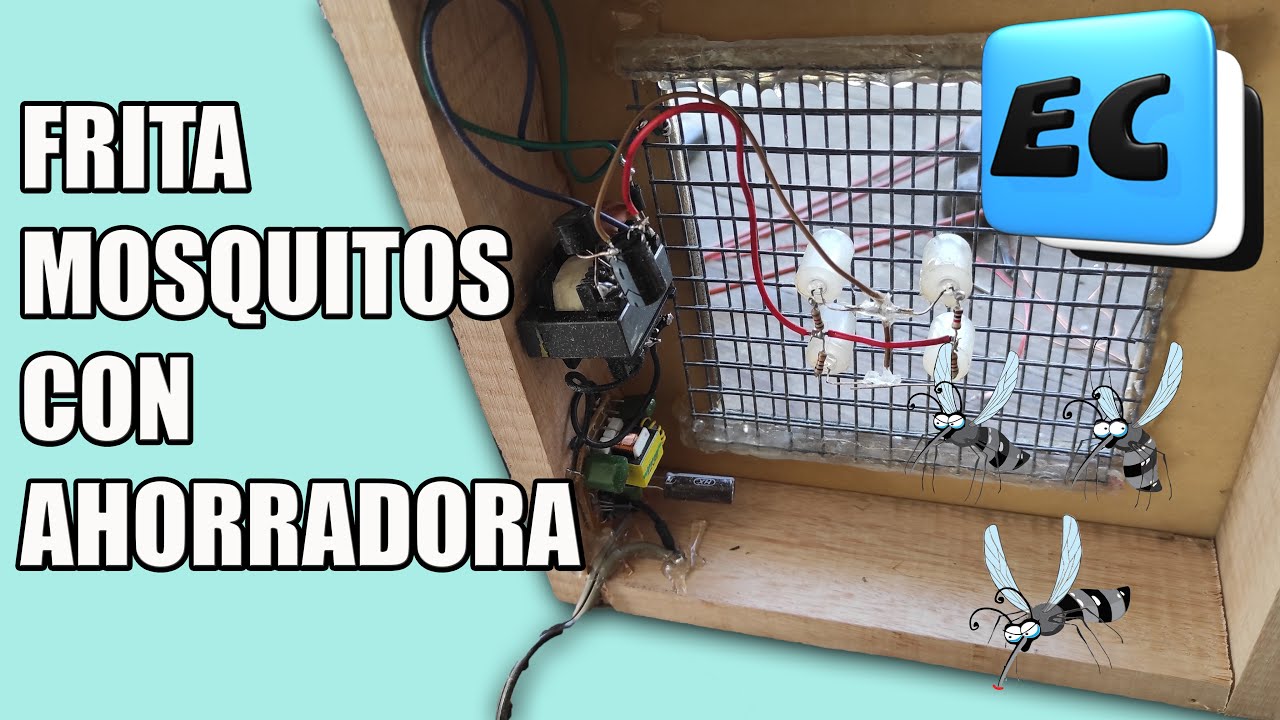 🦟🦟 TERMINA CON LOS MOSQUITOS CON ESTA LAMPARA INSECTICIDA  (Hecha con Lampara ahorradora)