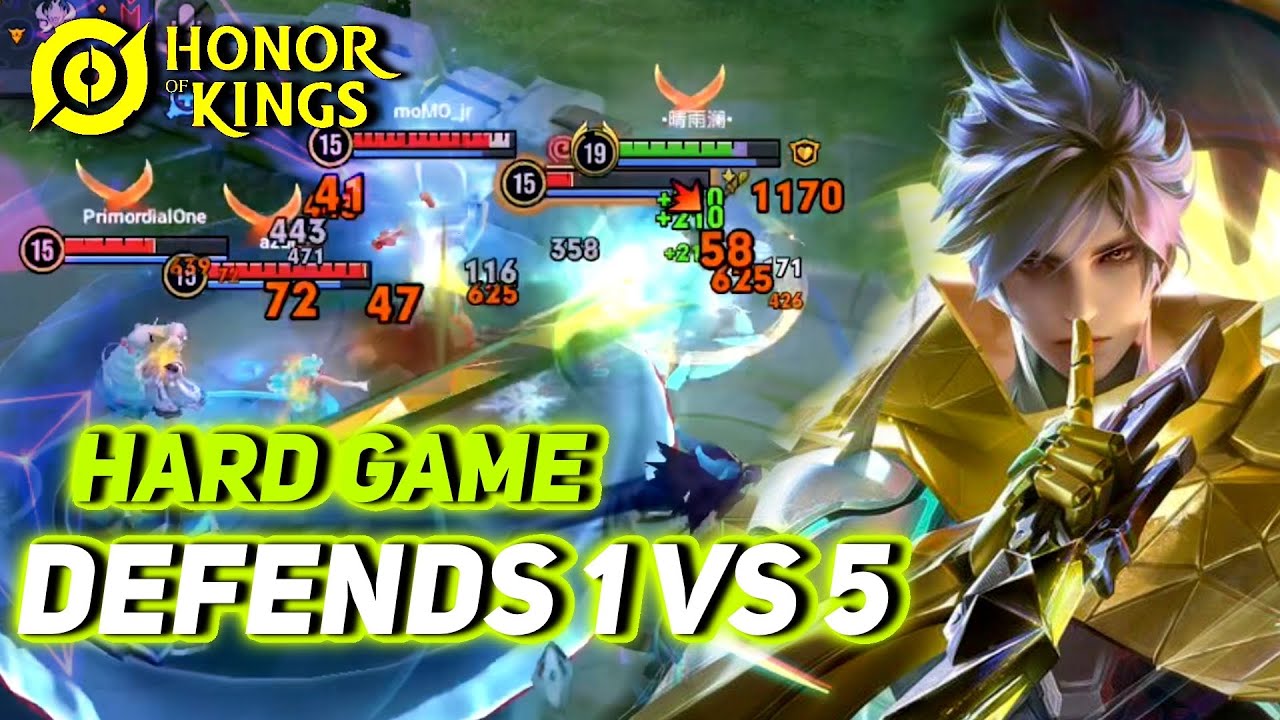 Very Hard !! high Tier | LAM Defends 1 vs 5 | Honor Of Kings