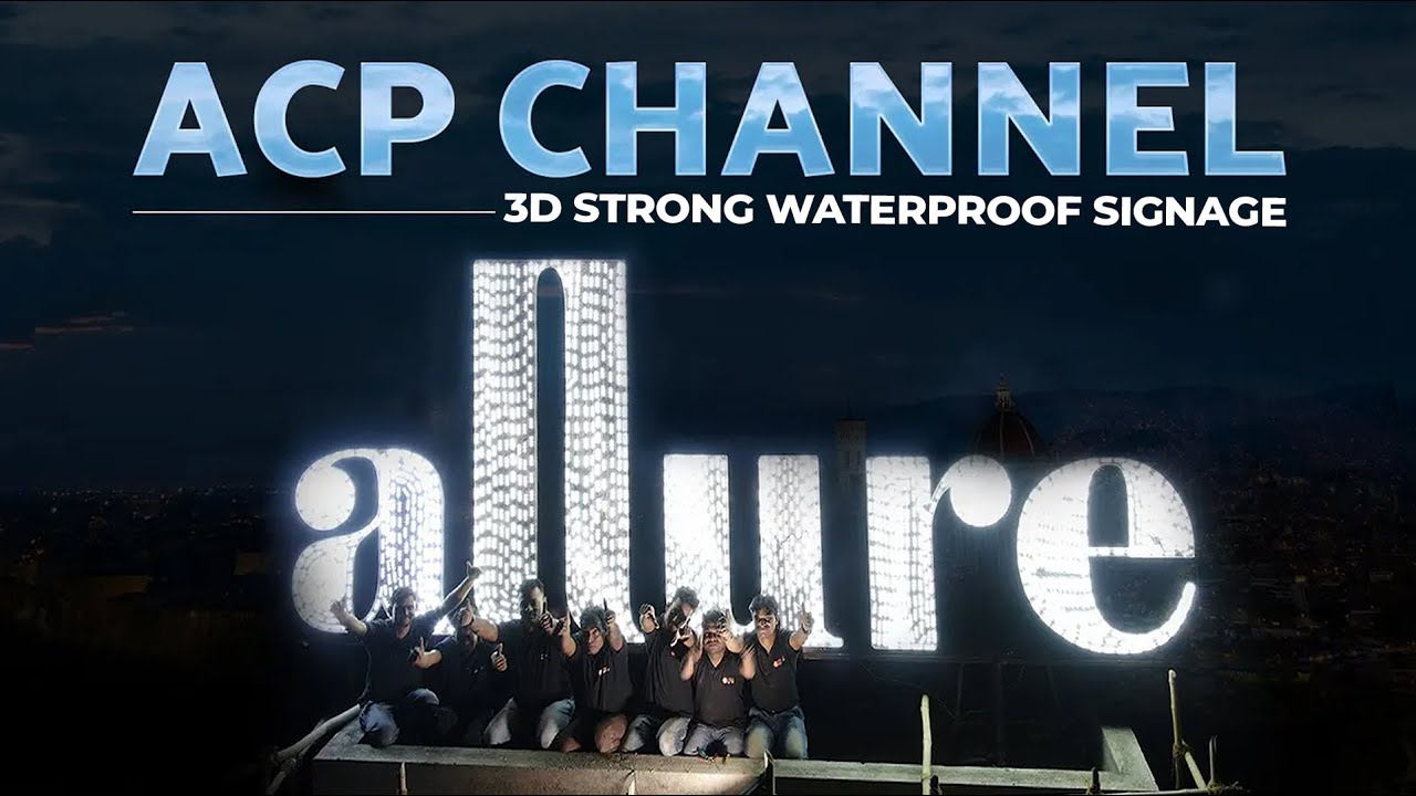 Building LED ACP Channel Sign | Building Signage | Rooftop Signage