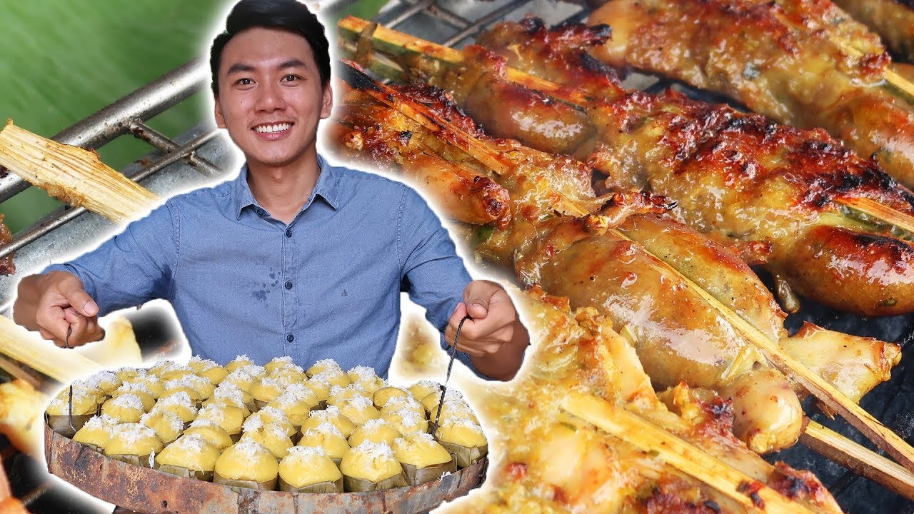 Món ăn đường phố NGON BỔ RẺ quanh Rừng Tràm Trà Sư |Du Lịch An Giang