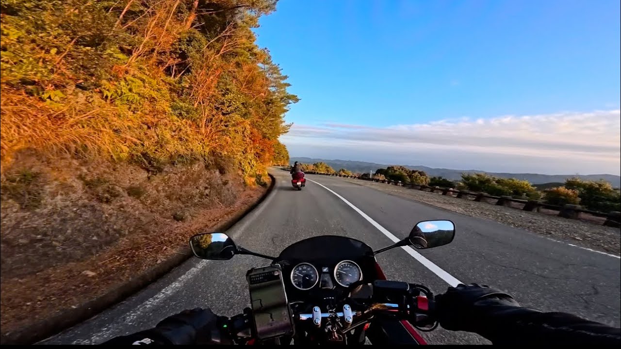 【4K】 HONDA CB400 Sound Only in Kochi.  伊勢志摩スカイライン(展望台下→鳥羽方面)