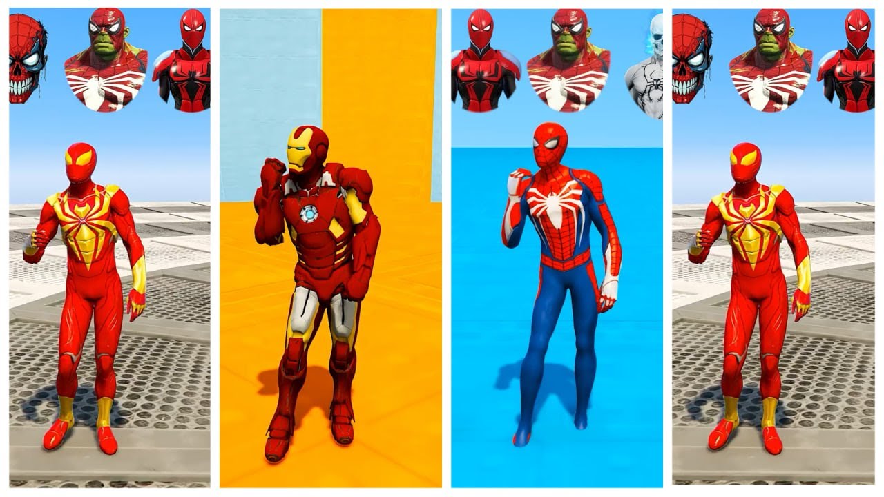 SUPERHERO MEGA BATTLE – SPIDERMAN 🆚 IRONMAN #40